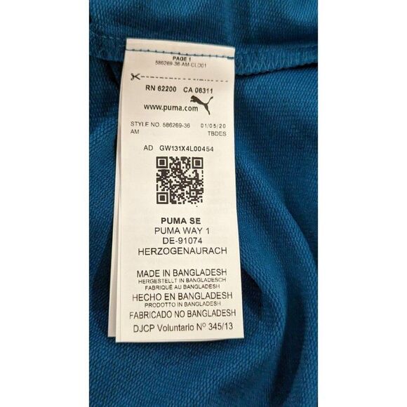 Puma Womens Size 2X Digi Blue Relaxed Fit Long Sleeve Modern Sports Hoodie - Picture 11 of 13